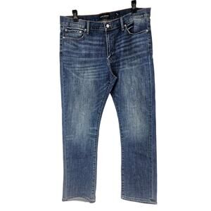 Lucky Brand 221 Straight Blue Jeans Men's Size 38x32 Medium Dark Wash Pants 3758